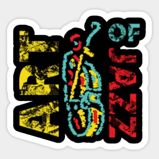 Art Of Jazz Bass Player Sticker